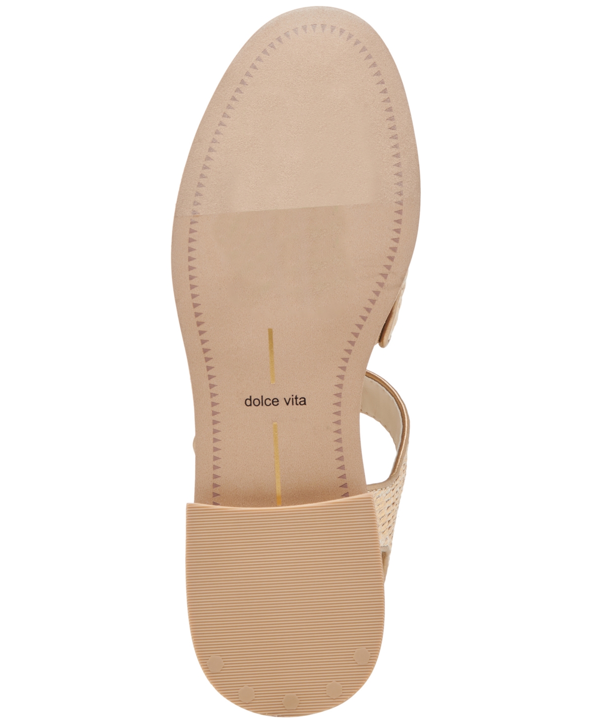 Dolce Vita Holis Womens Cushioned Footbed Leather Strappy Sandals In Light Gold Raffia