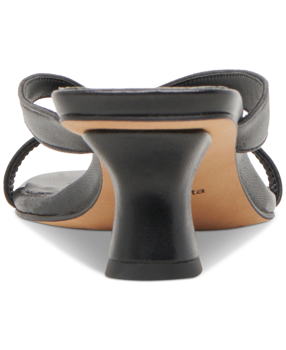 Dolce Vita Brevel Kitten Heel Flip Flop In Onyx Leather