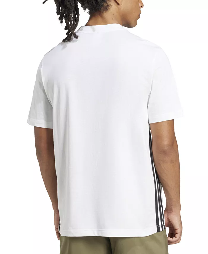 Men's Essential 3-Stripes Single Jersey T-Shirt - thumbnail 4