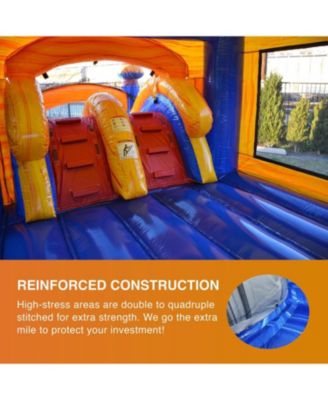 Melting Artic Commercial Grade Bounce House Water Slide Combo with Pool for Kids and Adults (with Blower), Basketball Hoop, Wet Dry Use, Outdoor Indoor, Birthday Party, Rental Quality