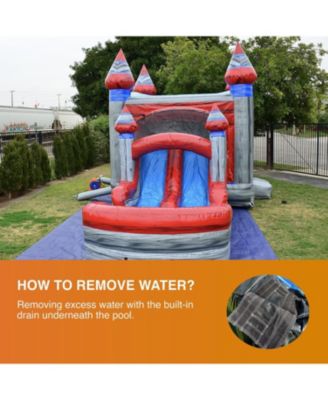 Titanium Commercial Grade Bounce House Water Slide Combo with Pool for Kids and Adults (with Blower), Basketball Hoop, Wet Dry Use, Outdoor Indoor, Birthday Party, Rental Quality