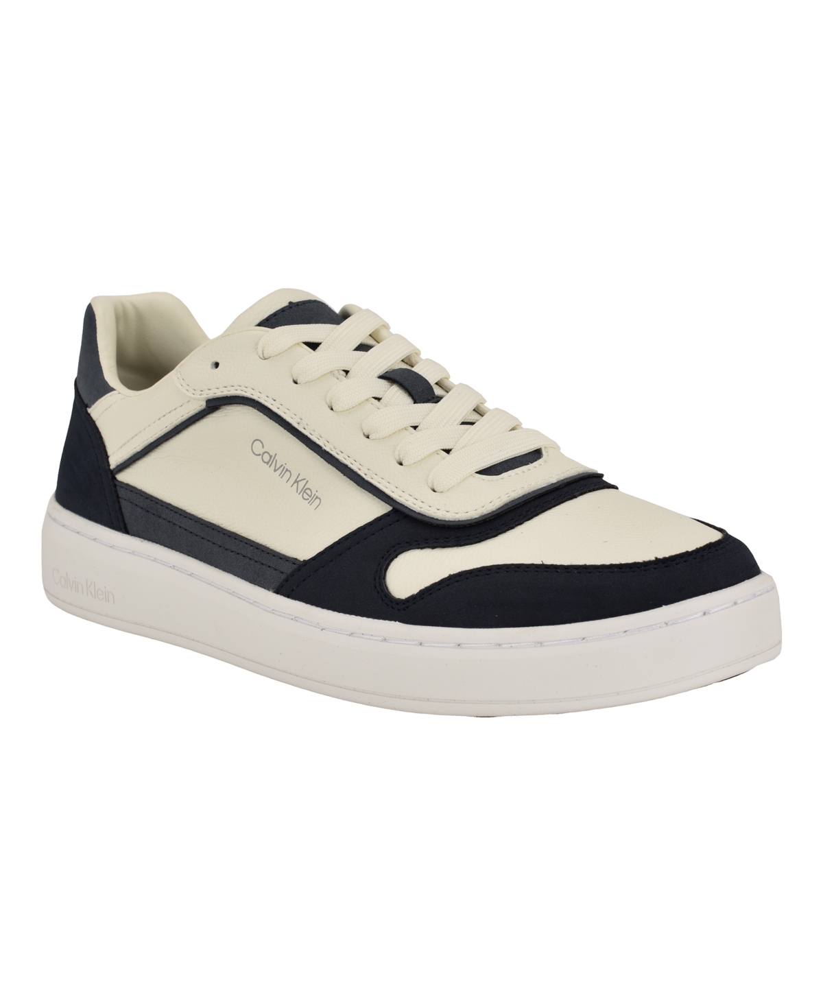 Men's Waclon Lace-Up Casual Sneakers - Dark blue, Ivory
