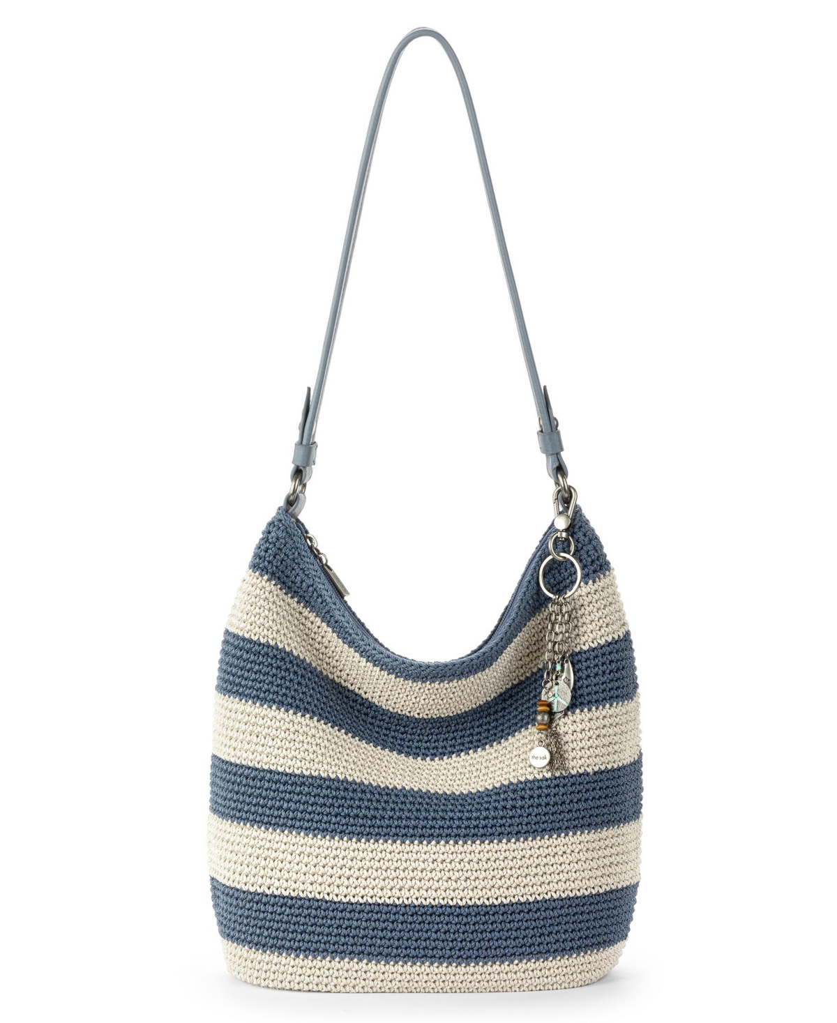 Sequoia Crochet Medium Hobo Bag - Maritime Stripe