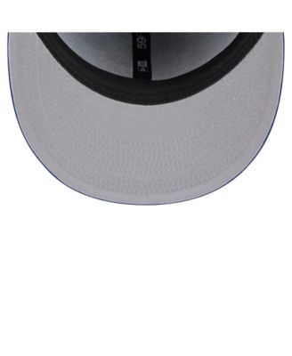 Men's Blue New York Knicks Throwback Pennant 59FIFTY Fitted Hat