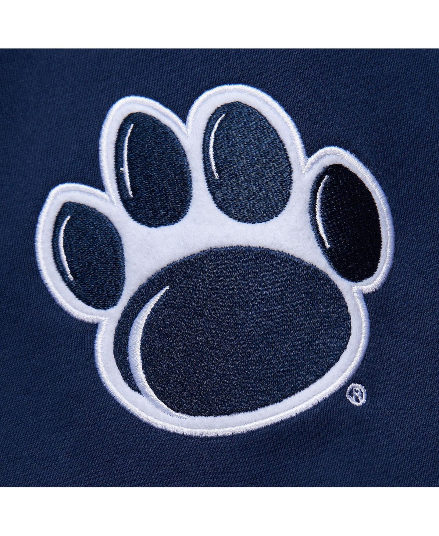 Мужское худи Mitchell & Ness Navy Penn State Nittany Lions Chainstitch Fleece Pullover — фото 2