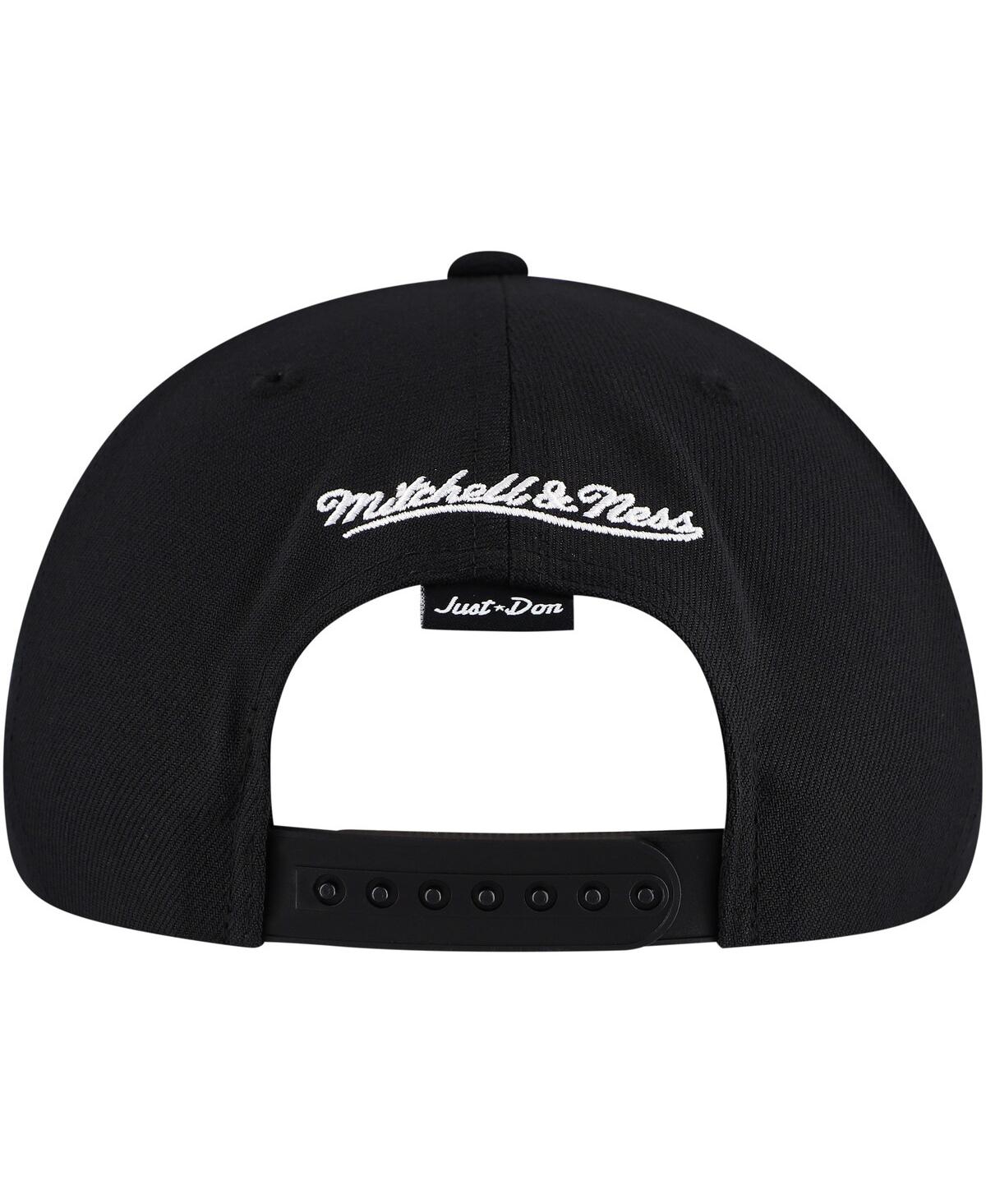Mitchell & Ness Men's Black Chicago White Sox Just Don X Mlb Lux Script Snapback Hat In Black