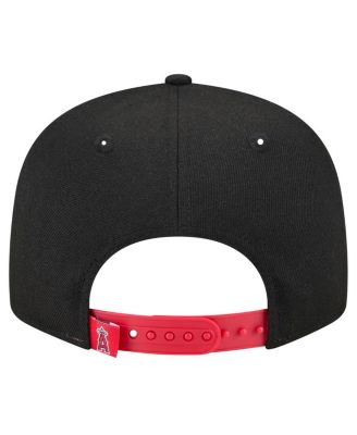 Men's Black Los Angeles Angels Splatter 9FIFTY Snapback Hat