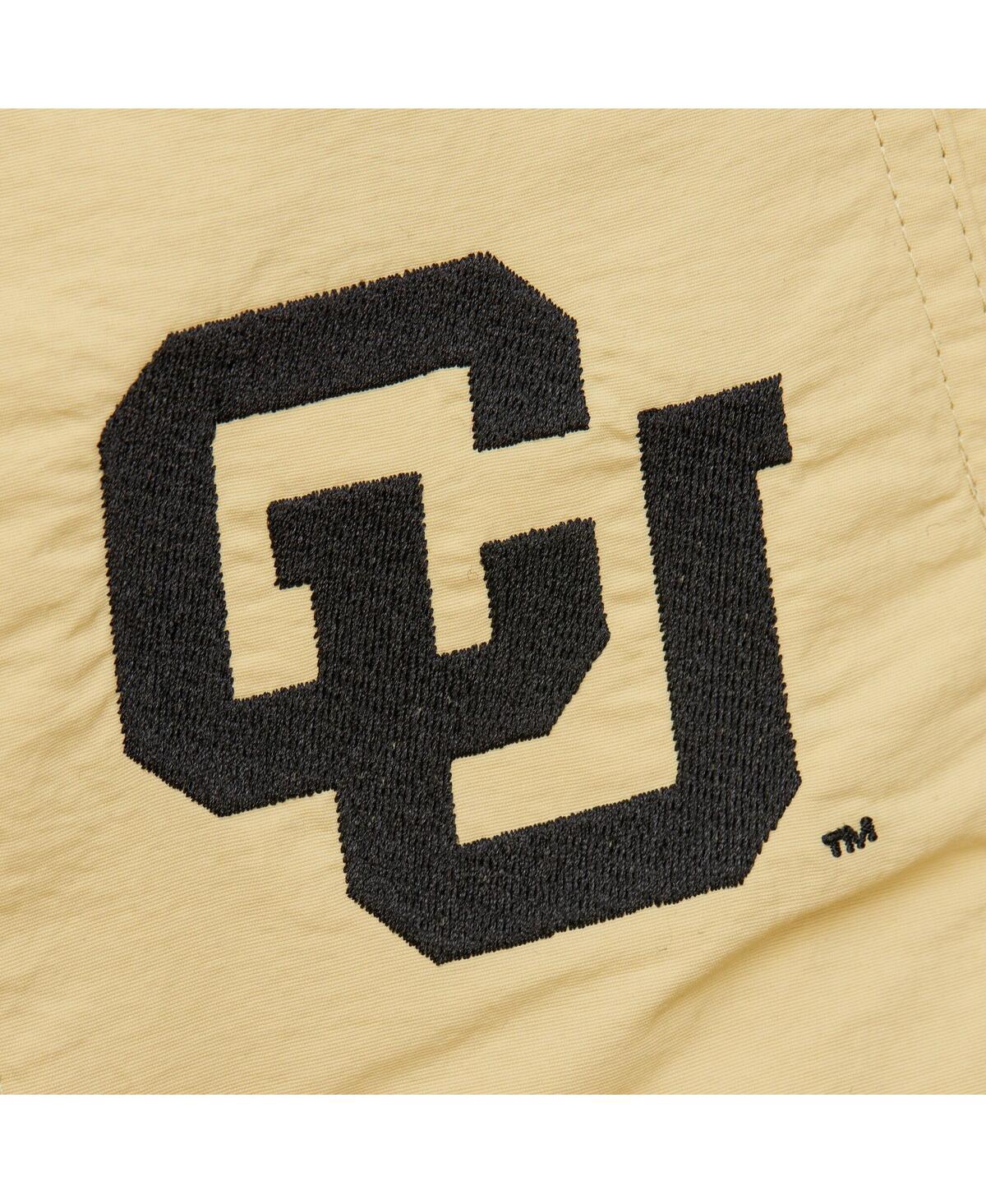 Mitchell & Ness Men's Gold/black Colorado Buffaloes Throw It Back Retro Full-zip Windbreaker Jacket In Gold,black
