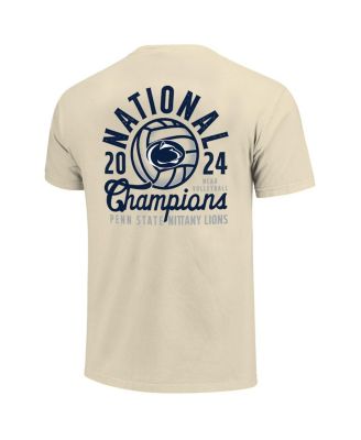 Men's Natural Penn State Nittany Lions 2024 NCAA Women's Volleyball National Champions Comfort Colors T-Shirt