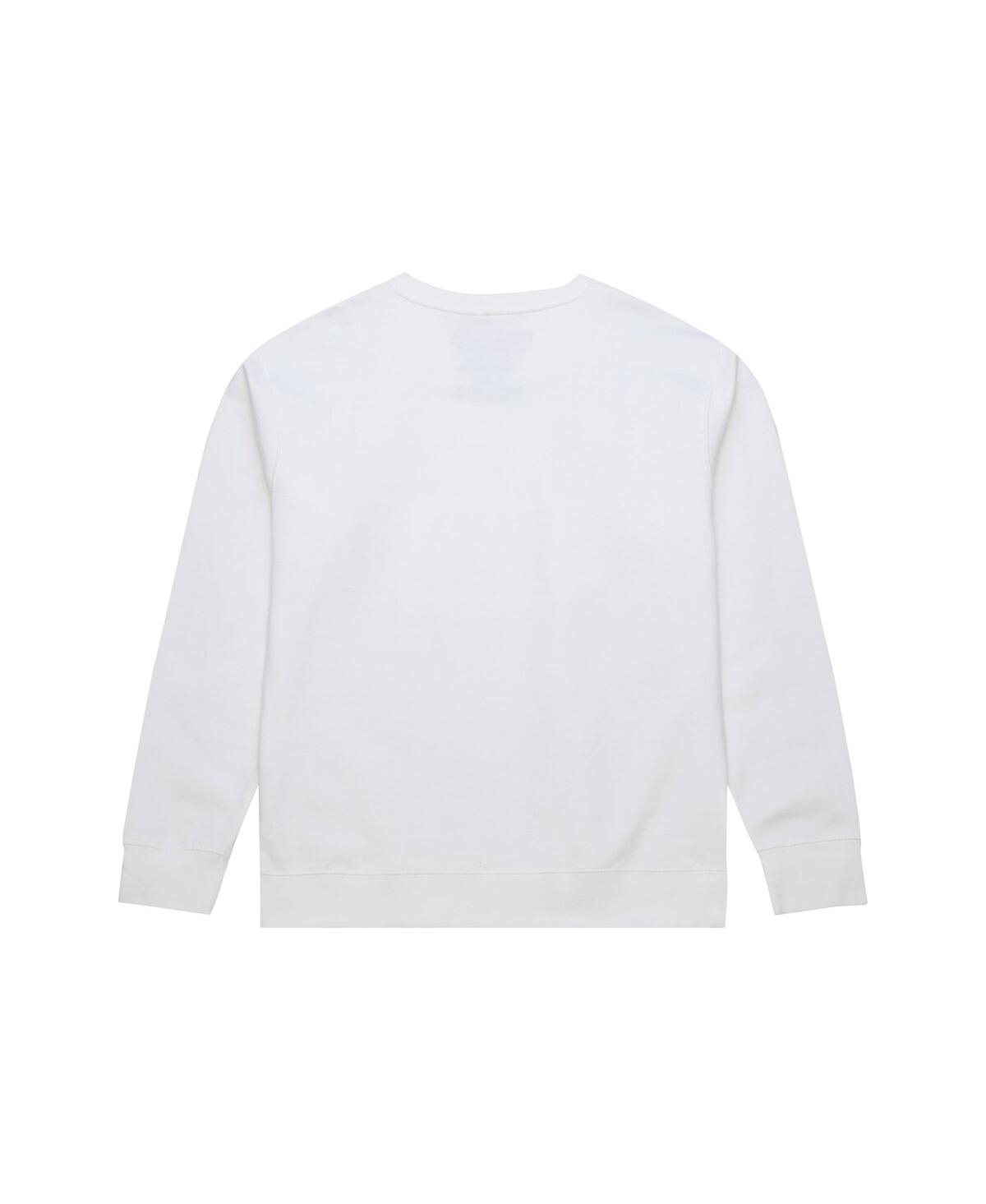 Mitchell & Ness X Bud Light Men's White Buffalo Bills The Crest Pullover Sweatshirt In White