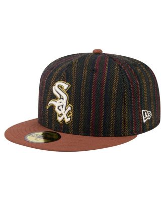 Men's Brown Chicago White Sox Vintage Herringbone 59FIFTY Fitted Hat