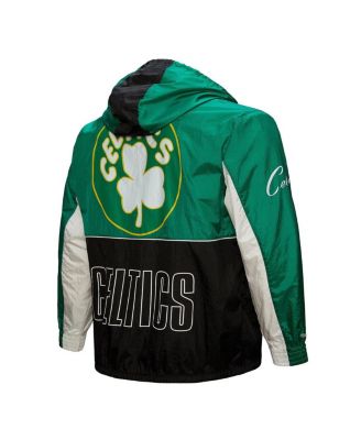Men's Black Boston Celtics Hardwood Classics Big Shot Premium Full-Zip Windbreaker Jacket