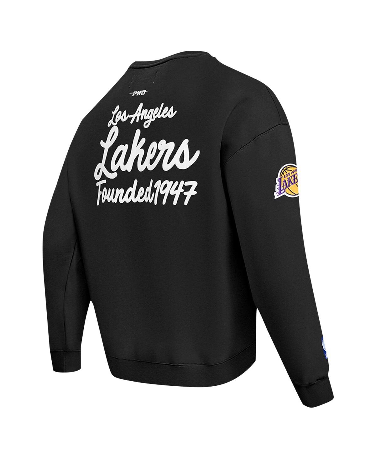 Shop Pro Standard Men's Black Los Angeles Lakers Paint The City Pullover Sweatshirt
