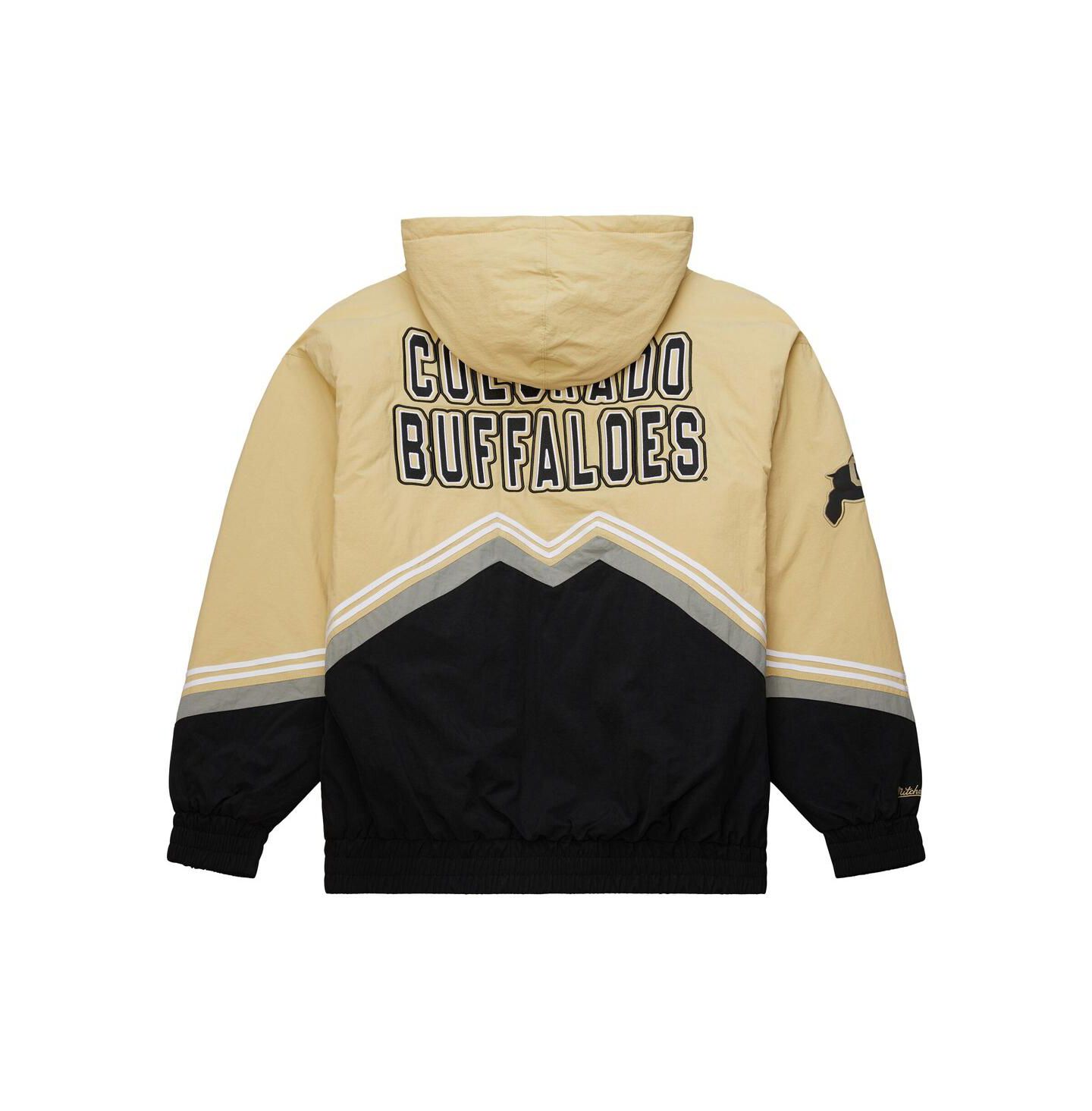 Мужская куртка Mitchell & Ness Gold/Black Colorado Buffaloes Throw It Back Retro Full-Zip Windbreaker — фото 4