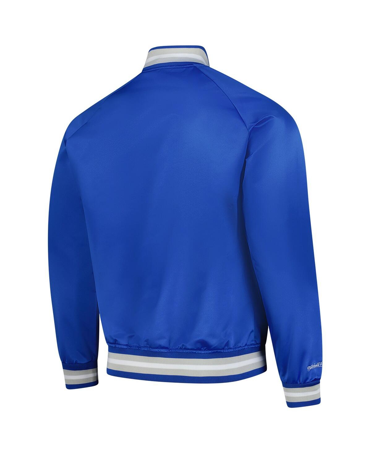 Mitchell & Ness Men's Royal Kentucky Wildcats Lightweight Satin Raglan Full-snap Jacket In Royal