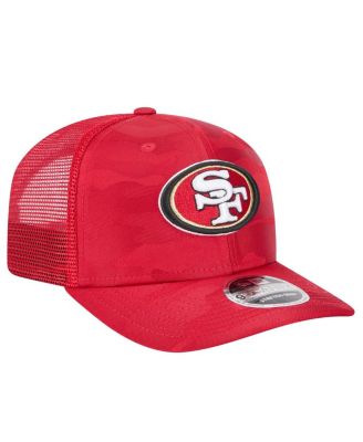Men's Scarlet San Francisco 49ers Adventure Camo Trucker 9SEVENTY Stretch-Snap Adjustable Hat