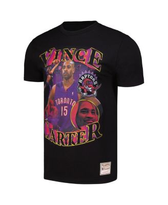 Men's Vince Carter Black Toronto Raptors Hardwood Classics Collage T-Shirt