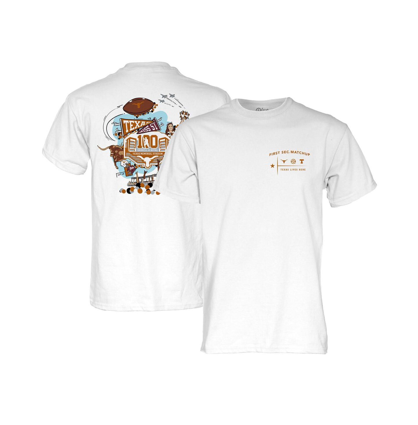 Футболка Blue 84 White Texas Longhorns First SEC Game Matchup — фото 1