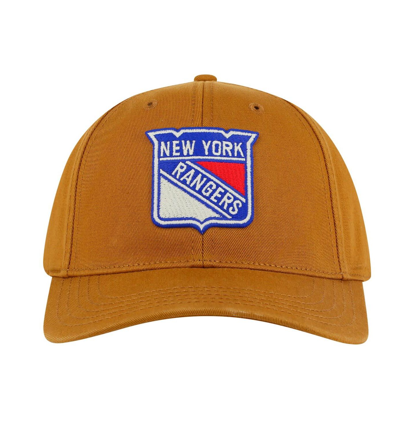 Мужская кепка American Needle Tan New York Rangers Hepcat Washed Twill Adjustable Hat — фото 1