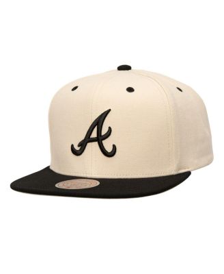 Mitchell & Ness - Men's Cream Atlanta Braves Snapback Hat