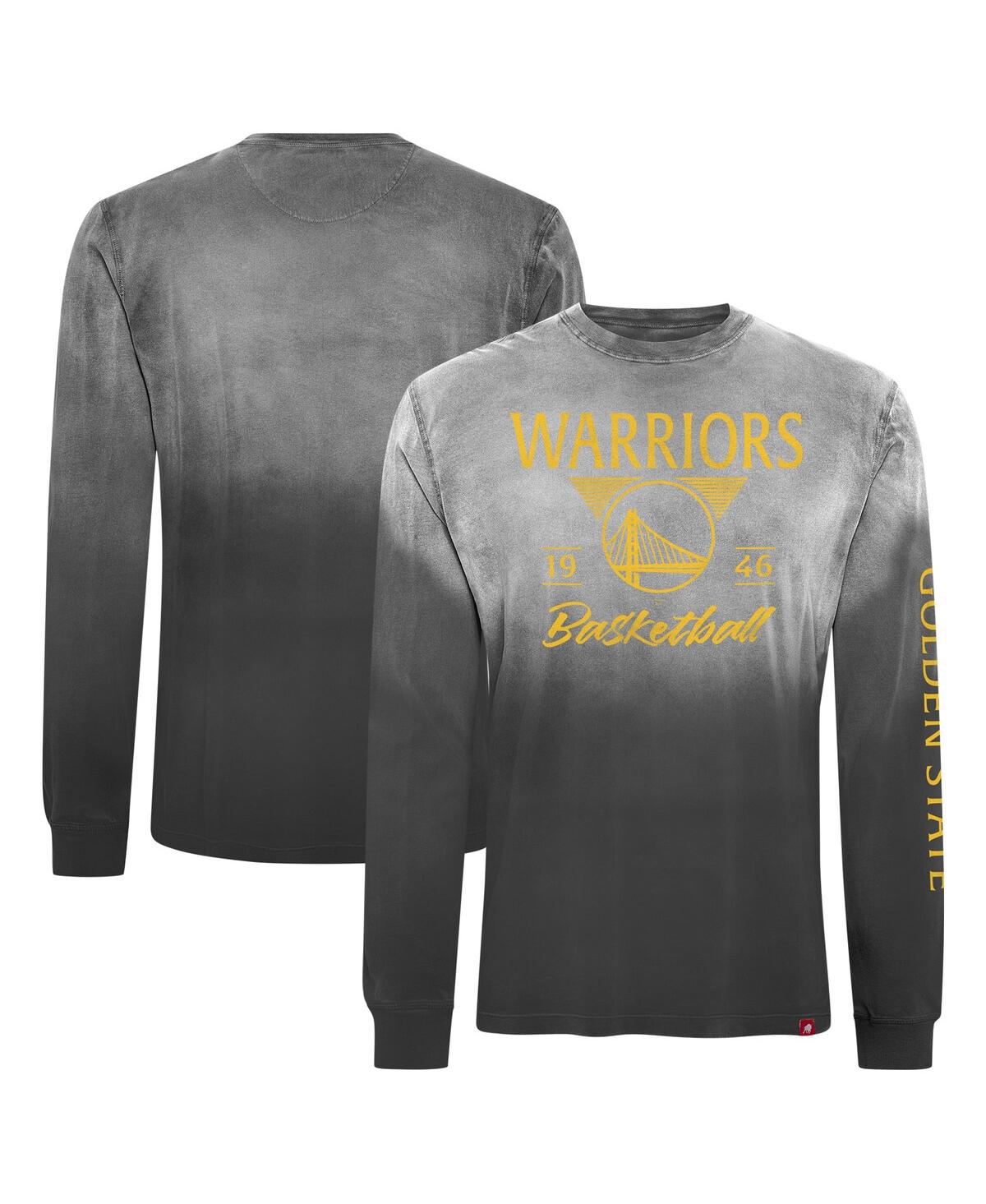 Men's and Women's Black Golden State Warriors Mohave Sun-Dipped Long Sleeve T-Shirt - Black