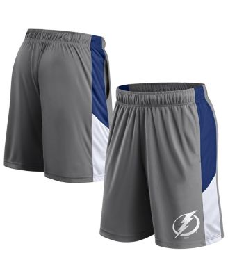 Fanatics - Men's  Gray Tampa Bay Lightning Primary Logo Shorts