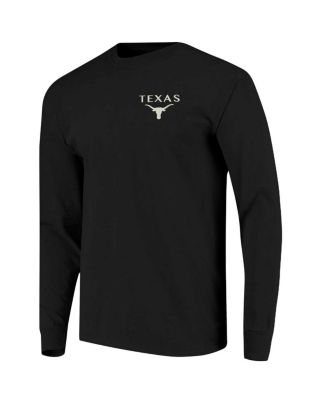 Men's Black Texas Longhorns Comfort Colors Campus Nights Long Sleeve T-Shirt