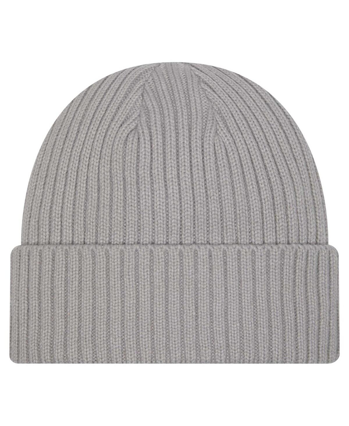 NEW ERA MEN'S GRAY NEW ORLEANS PELICANS COLOR PACK CUFFED KNIT HAT 