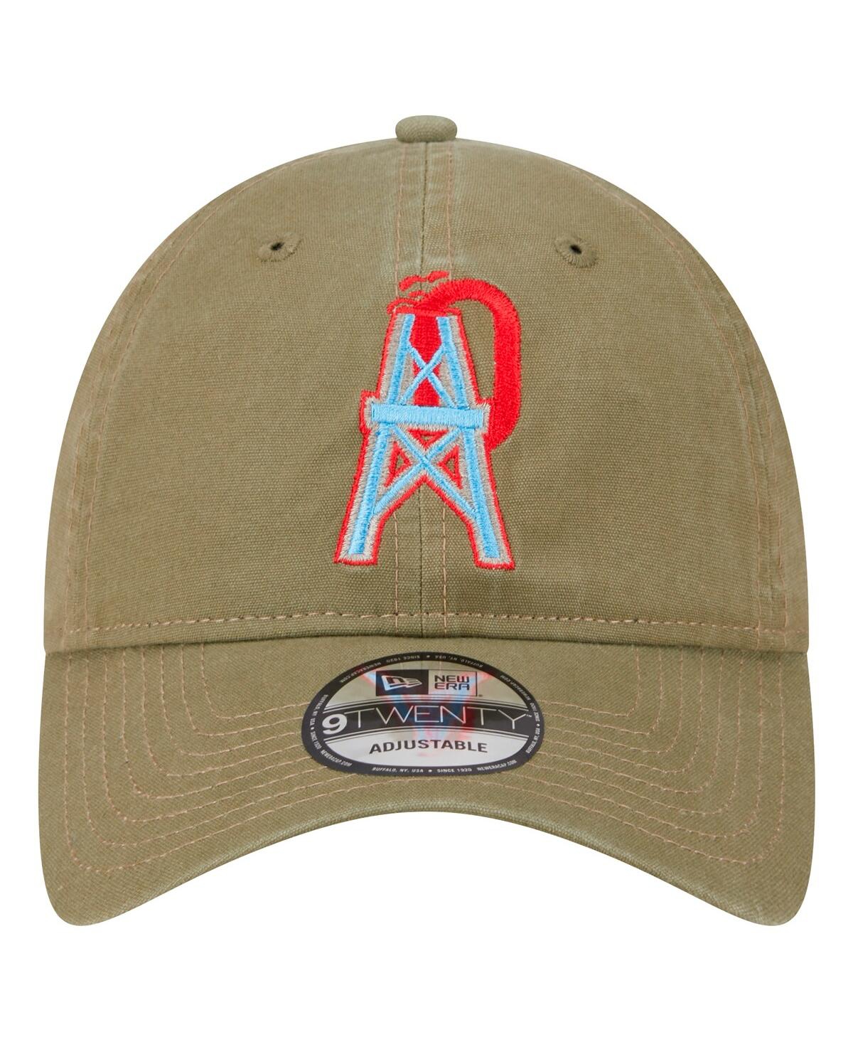 New Era Men's Olive Tennessee Titans Oilers Throwback City Originals Lifestyle 9twenty Adjustable Hat In Olive