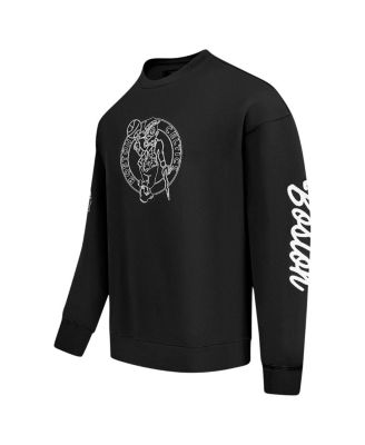 Men's Black Boston Celtics Paint the City Drop Shoulder Sweatshirt