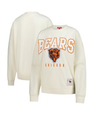 Mitchell & Ness - Women's Cream Chicago Bears Fandom Fleece Pullover Sweatshirt