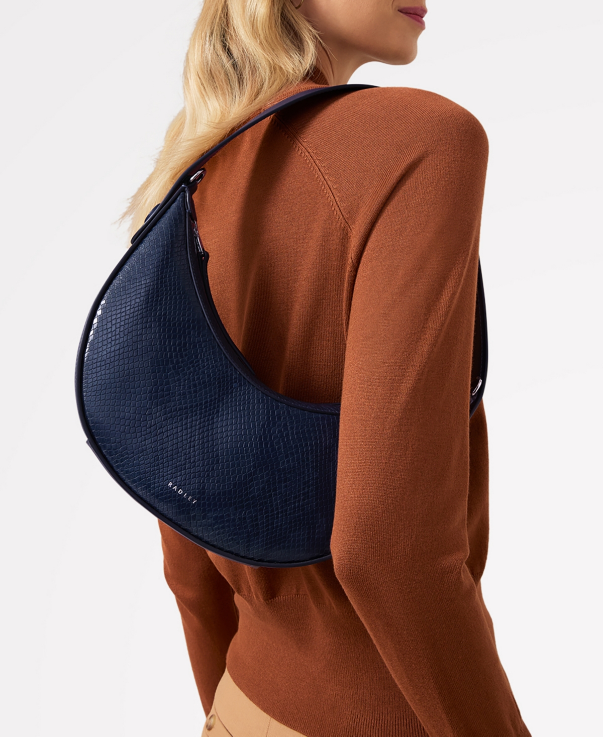 Kensal Small Zip Top Shoulder Bag - Saddle