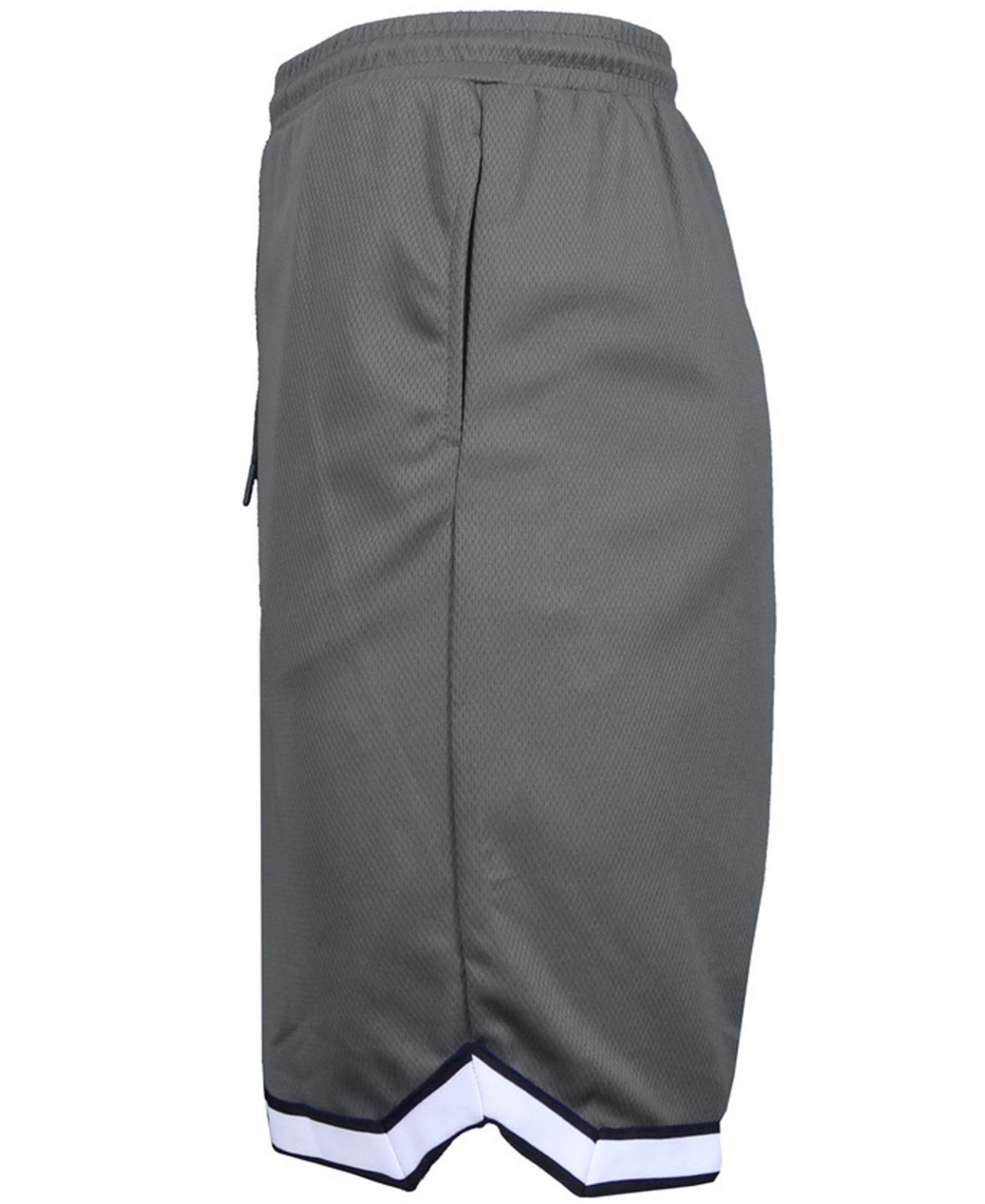 Galaxy By Harvic Men's Premium Active Moisture Wicking Workout Mesh Shorts With Trim In Charcoal