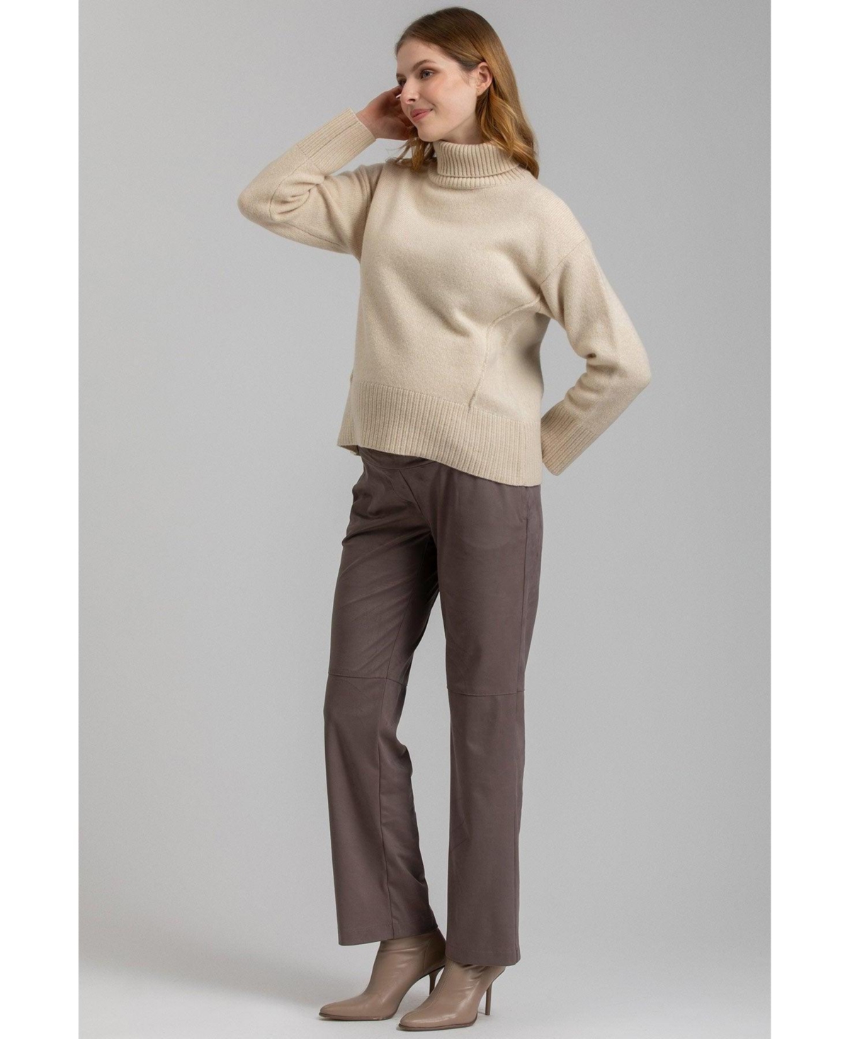Pietro Brunelli Maternity Maternity Trousers Romeo In Dark Brown
