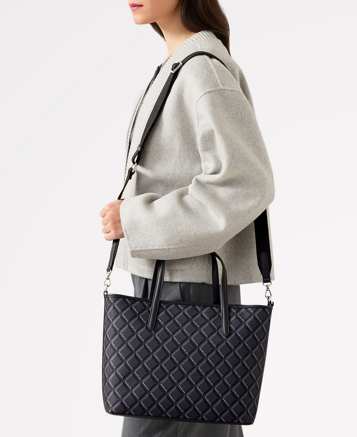Southwell Gardens Radley Geo Open Top Grab Bag - Black