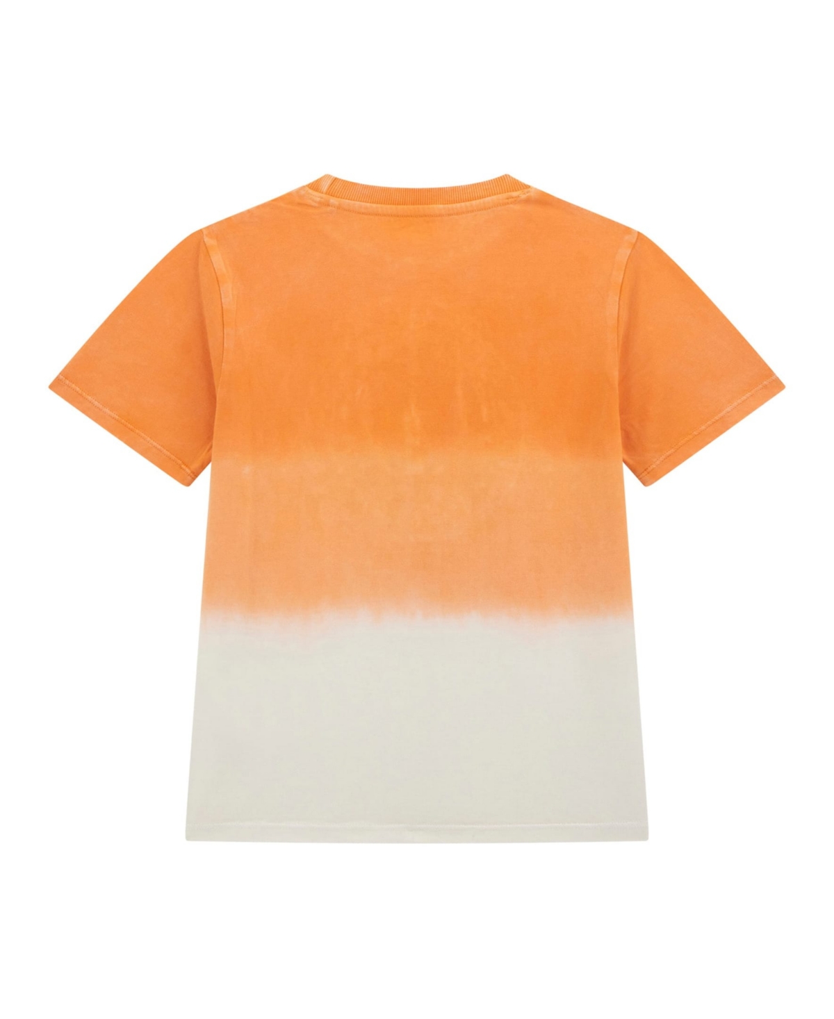 Guess Big Boys Dip Dye Short Sleeve T-shirt In Orange
