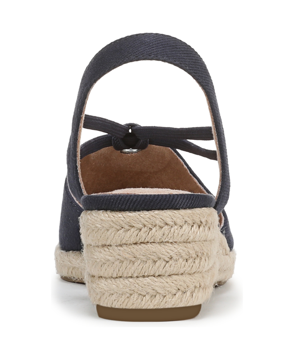 Shop Lifestride Women's Kennedy Closed Almond Toe Wedge Espadrilles In Lux Navy Canvas