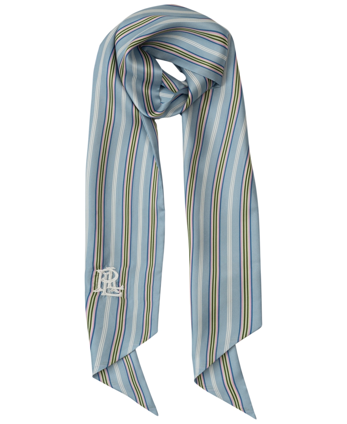 Mother's Day Stripe Oblong Scarf - Cornflower