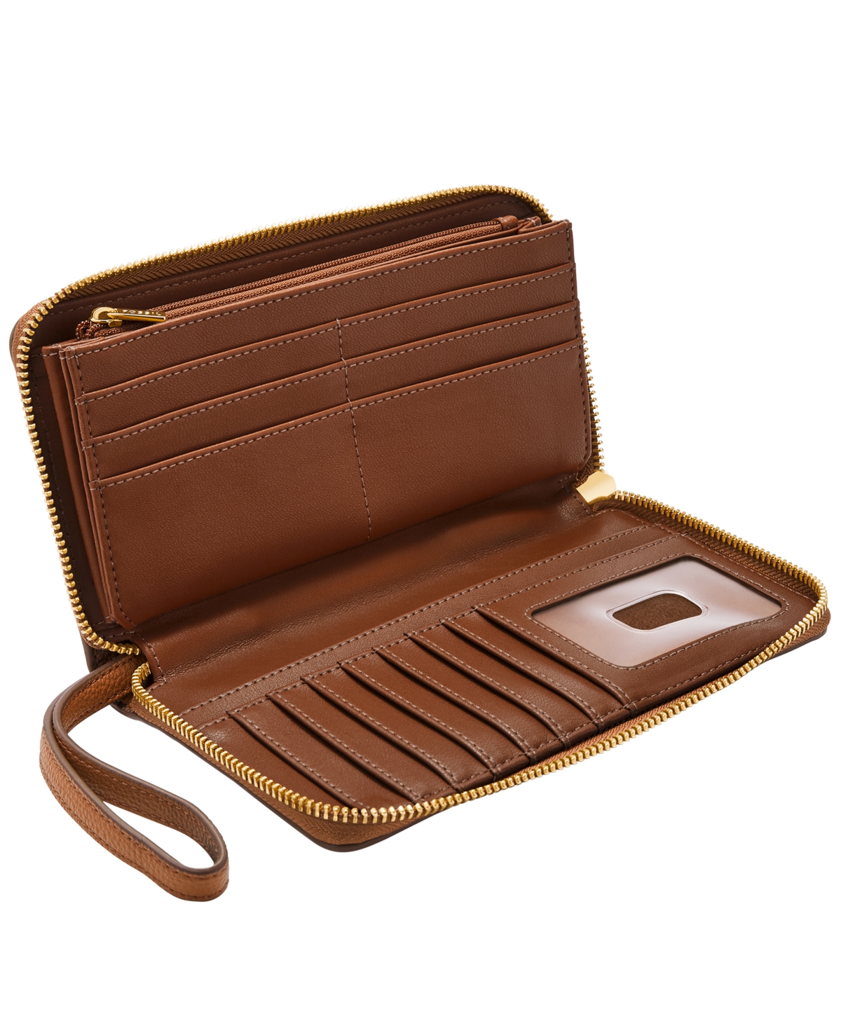 Fossil Liza Zip Around Clutch In Multi Woven