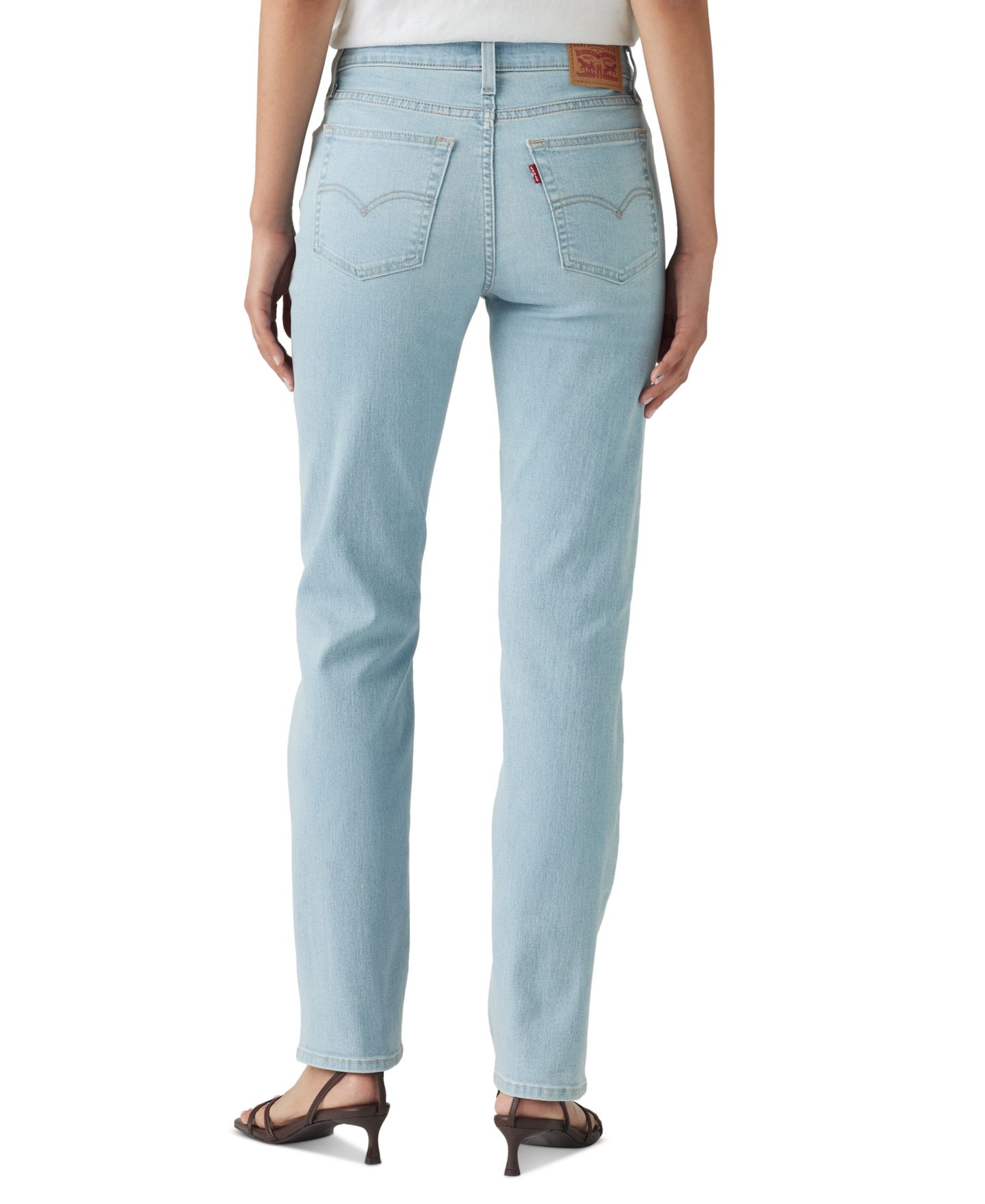 Женские джинсы Levi's 724 Straight-Leg, цвет: Индиго светлый — фото 2