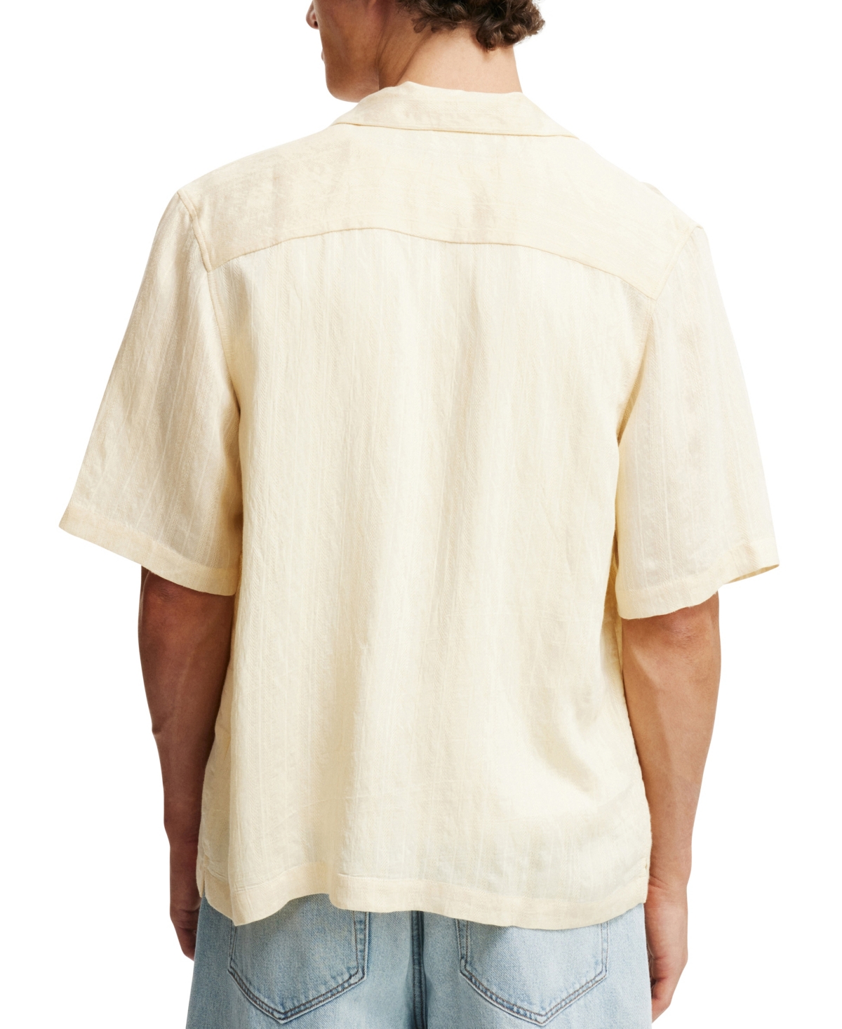 COTTON ON MEN'S BOX FIT SHORT SLEEVE SHIRT 
