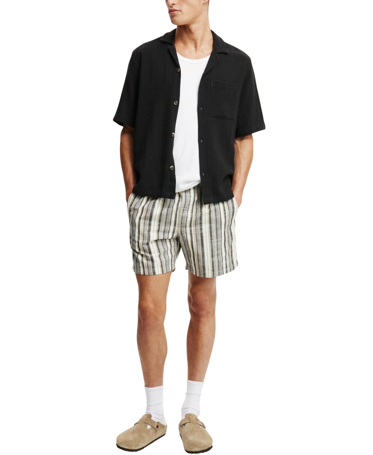 COTTON ON MEN'S BOX FIT SHORT SLEEVE SHIRT 