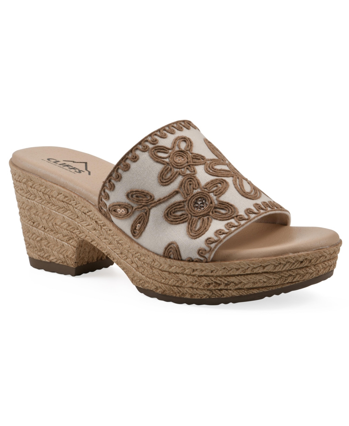 Women's Biancia Wedge Slip-On Sandals - Light Pink Fabric