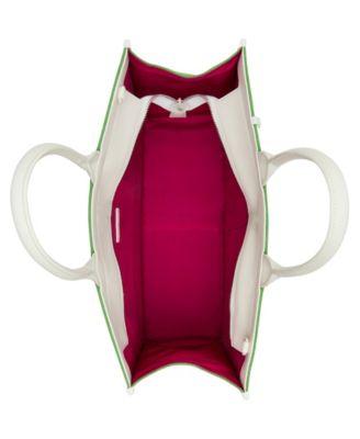 Queen of The Green Canvas Large Tote Bag