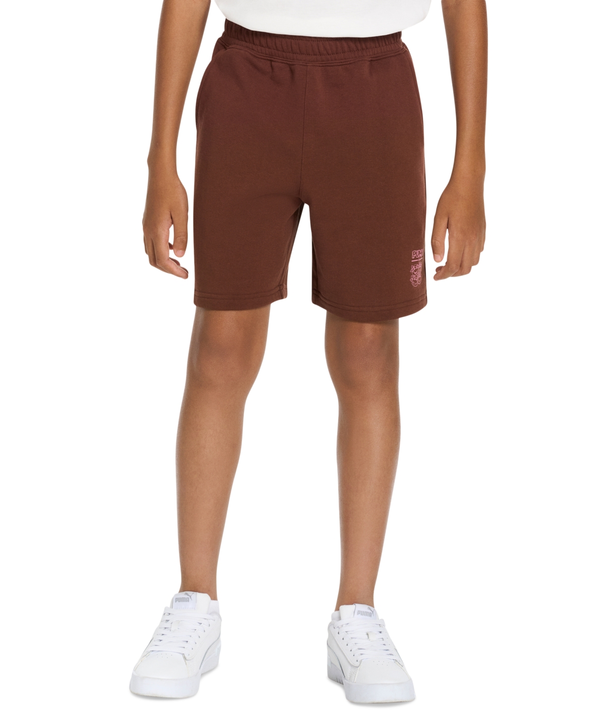 Puma X Tmnt Big Boys Relaxed Shorts In Chocotart