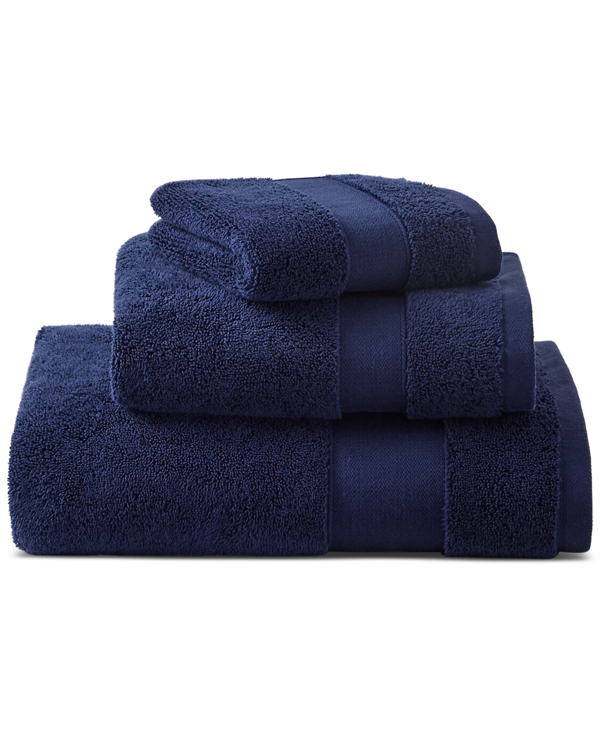 Ralph Lauren Watson Cotton Bath Sheet, 35" X 66" In Navy