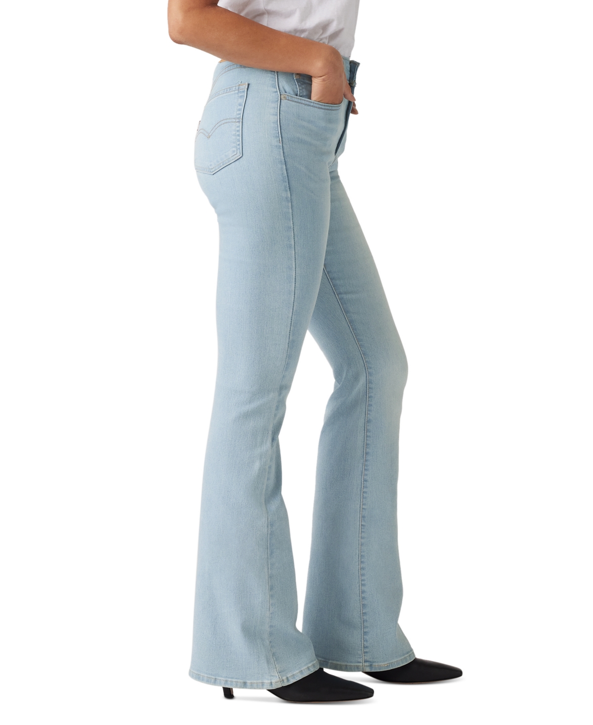 Levi's Women's 726 High Rise Slim Fit Flare Jeans In Eternal Indigo Light
