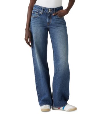 Women's Super-Low Double-Button Relaxed-Fit Denim Jean