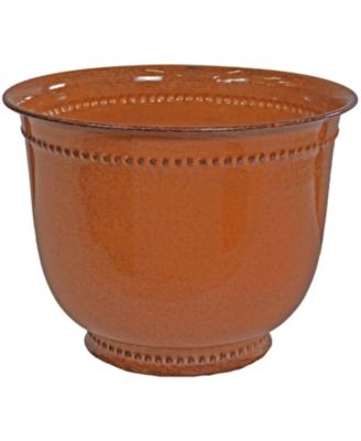 Michael Metal Indoor or Outdoor Planter with Drainage Hole - 14.5 in