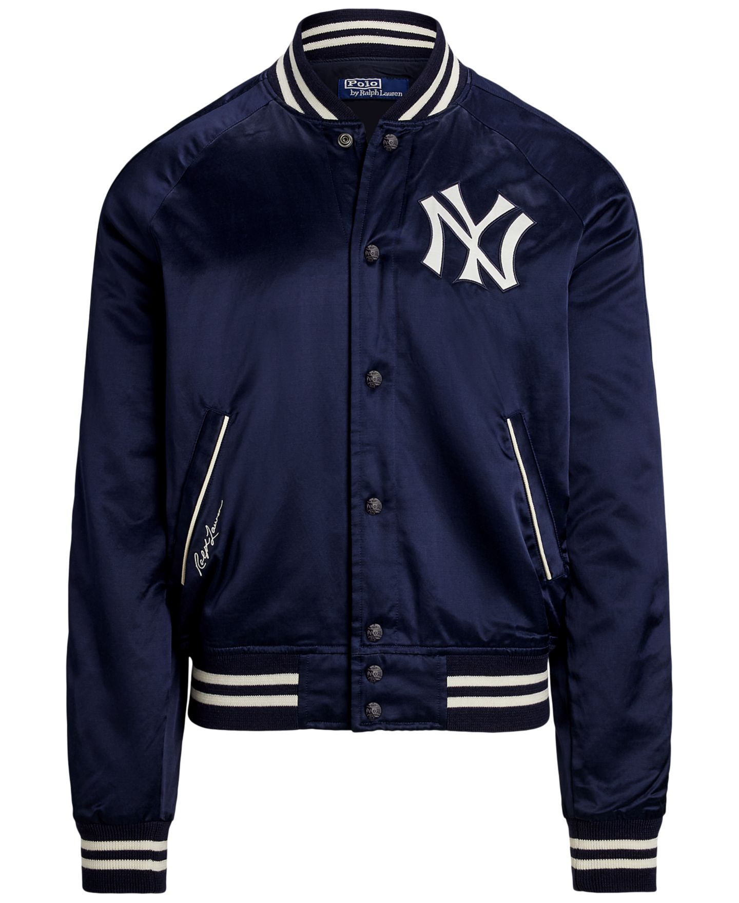 Куртка Polo Ralph Lauren Yankees Satin, цвет: Тёмно-синий — фото 9